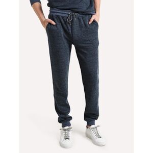 FAHERTY  Dual Knit Sweatpant organic cotton blue men's size xlarge